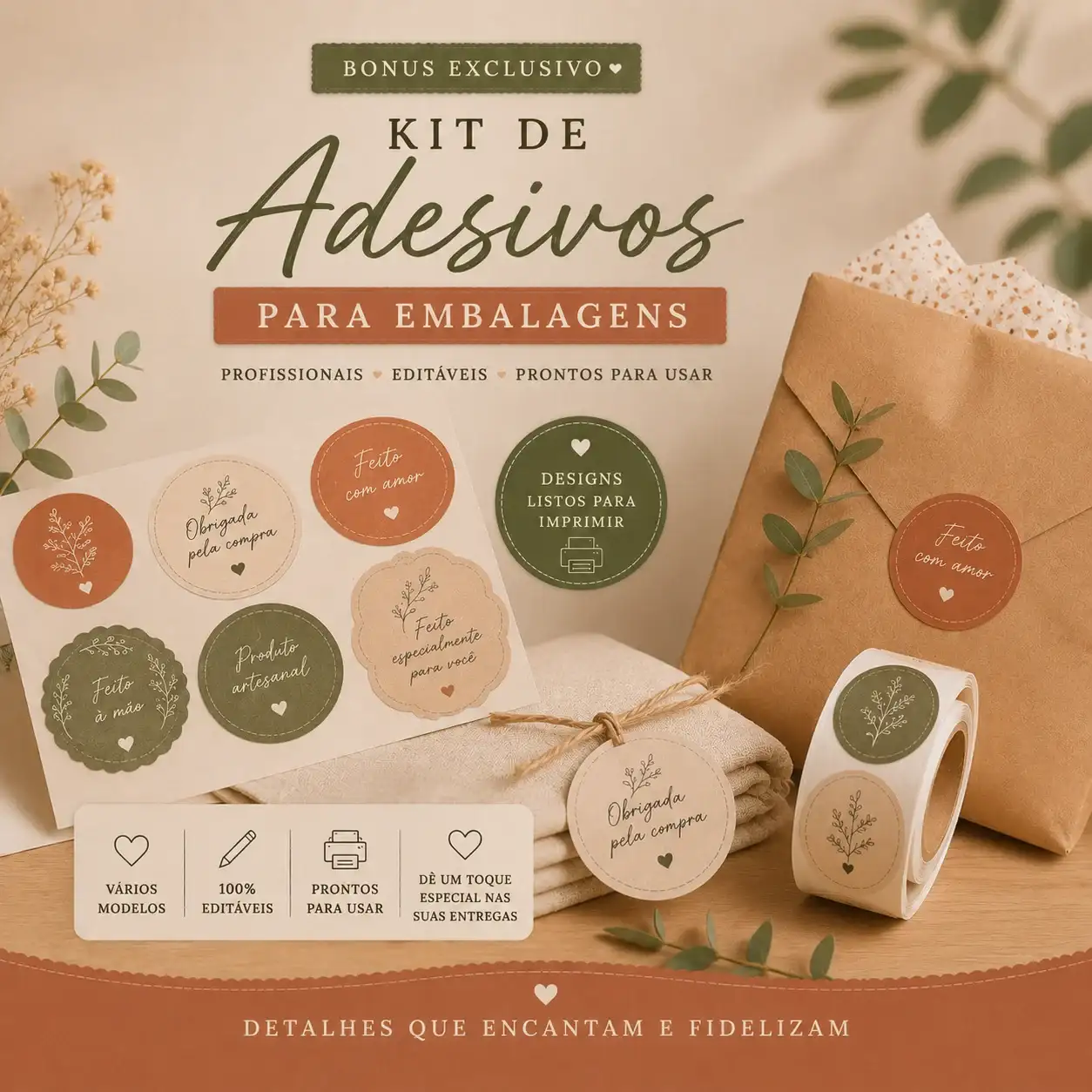 Kit de Adesivos para Embalagens